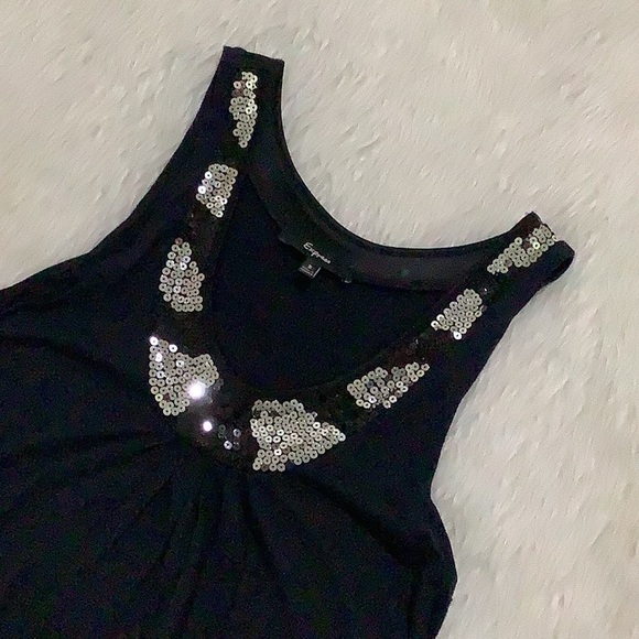 Express black sequins summer dress - Picture 2 of 5